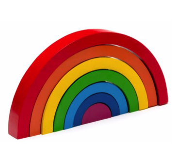 English Heritage wooden rainbow toy